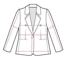 Load image into Gallery viewer, THE TAILORED JACKET- inside &amp; out- COLLINGWOOD
