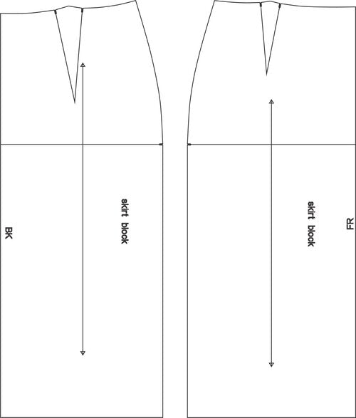 A line skirt outlet block